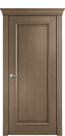 Дверь межкомнатная Rimini 1 Цвет Дуб Мускат Покрытие Шпон натуральный  Наличник Британия Цена 63200