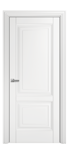 Дверь межкомнатная Bergamo 2 Цвет Белый Покрытие Эмаль  Наличник ML 85 Цена 67175
