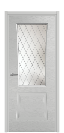 Дверь межкомнатная Dino 2 Цвет Телегрей Brash Покрытие Эмаль брашированная  Наличник L 50 Цена 49080