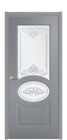 Дверь межкомнатная Lina 6 Цвет Гриджио Покрытие Эмаль  Наличник L 50 Цена 46375