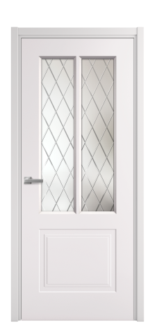 Дверь межкомнатная Paulo 2 Цвет Крем Покрытие Эмаль  Наличник L 50 Цена 41980