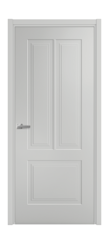 Дверь межкомнатная Paulo 2 Цвет Телегрей Покрытие Эмаль  Наличник L 50 Цена 40475