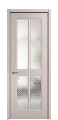 Дверь межкомнатная Паола 3 Цвет Пудра Покрытие Эмаль  Наличник L 50 Цена 46335
