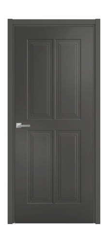 Дверь межкомнатная Paulo 3 Цвет Антрацит Покрытие Эмаль  Наличник L 50 Цена 40625