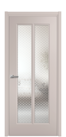 Дверь межкомнатная Paulo 4 Цвет Пудра Покрытие Эмаль  Наличник L 50 Цена 43185