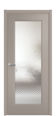 Дверь межкомнатная Rino 1 Цвет Какао Покрытие Эмаль  Наличник L 50 Цена 43335