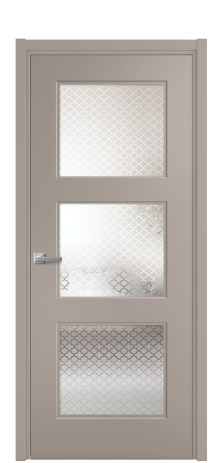 Дверь межкомнатная Рино 3 Цвет Какао Покрытие Эмаль  Наличник L 50 Цена 42335