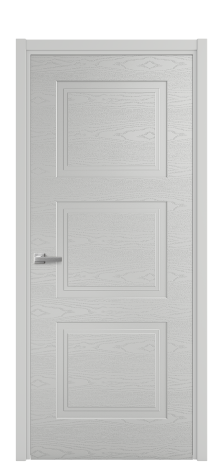 Дверь межкомнатная Rino 3 Цвет Телегрей Brash Покрытие Эмаль брашированная  Наличник L 50 Цена 44375