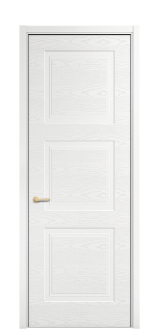 Дверь межкомнатная Рино 3 Цвет Белый Brash Покрытие ЭМАЛИ Эмаль брашированная Наличник L 50 Цена 47262