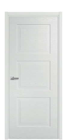 Дверь межкомнатная Rino 3 Цвет Облачный Brash Покрытие Эмаль брашированная  Наличник L 50 Цена 47575