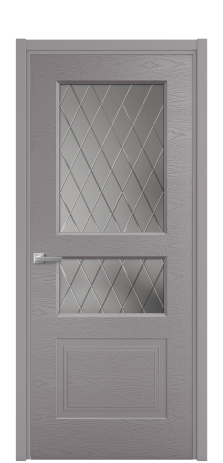 Дверь межкомнатная Рино 4 Цвет Ирис Brash Покрытие Эмаль брашированная  Наличник L 50 Цена 46500