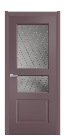 Дверь межкомнатная Rino 4 Цвет Лиловый Покрытие Эмаль  Наличник L 50 Цена 43843