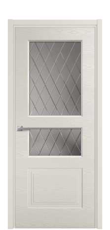 Дверь межкомнатная Rino 4 Цвет Дымчатый Brash Покрытие Эмаль брашированная  Наличник L 50 Цена 49700