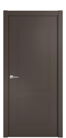 Дверь межкомнатная Плэйн 2 Цвет Коричневый Покрытие Эмаль  Наличник L 75 Цена 40668