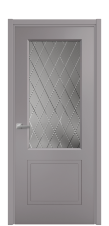 Дверь межкомнатная Plain 2 Цвет Ирис Покрытие Эмаль  Наличник L 50 Цена 41575