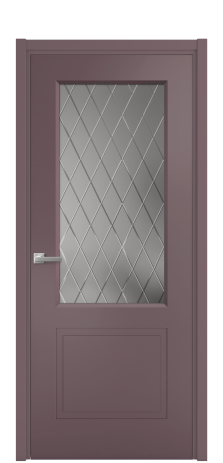 Дверь межкомнатная Plain 2 Цвет Лиловый Покрытие Эмаль  Наличник L 50 Цена 41575