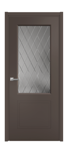 Дверь межкомнатная Plain 2 Цвет Коричневый Покрытие Эмаль  Наличник L 50 Цена 41575