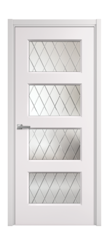 Дверь межкомнатная Плэйн 4 Цвет Крем Покрытие Эмаль  Наличник L 50 Цена 41050