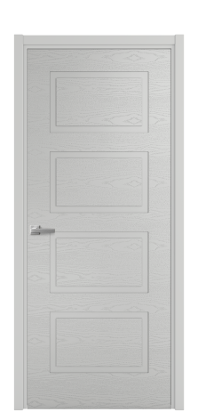 Дверь межкомнатная Plaine 4 Цвет Телегрей Brash Покрытие Эмаль брашированная  Наличник L 50 Цена 43375