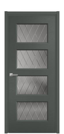 Дверь межкомнатная Плэйн 4 Цвет Пихтовый Brash Покрытие Эмаль брашированная  Наличник L 50 Цена 45500