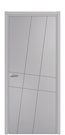 Дверь межкомнатная Twist 02 Цвет Галечный Покрытие Эмаль  Наличник L 50 Цена 39675