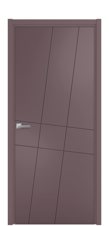 Дверь межкомнатная Twist 02 Цвет Лиловый Покрытие Эмаль  Наличник L 50 Цена 39675