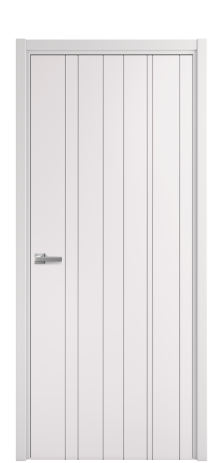 Дверь межкомнатная Lingo 02 Цвет Крем Покрытие Эмаль  Наличник L 50 Цена 39675