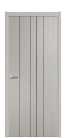 Дверь межкомнатная Lingo 02 Цвет Серый Шелк Покрытие Эмаль  Наличник L 50 Цена 39675