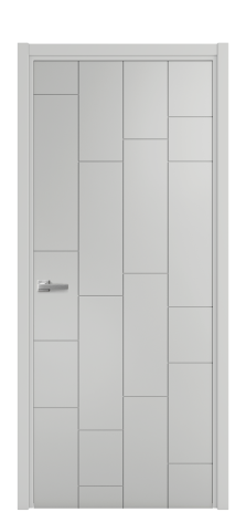 Дверь межкомнатная Lingo 04 Цвет Телегрей Покрытие Эмаль  Наличник L 50 Цена 39675