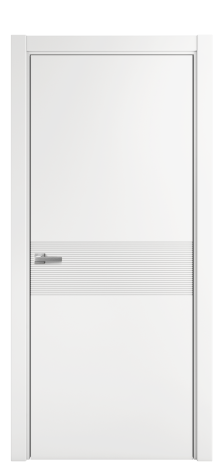 Дверь межкомнатная Меццо 01 Цвет Белый Покрытие Эмаль  Наличник L 75 Цена 15625