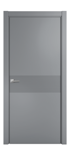 Дверь межкомнатная Меццо 01 Цвет Гриджио Покрытие Эмаль  Наличник L 75 Цена 43818