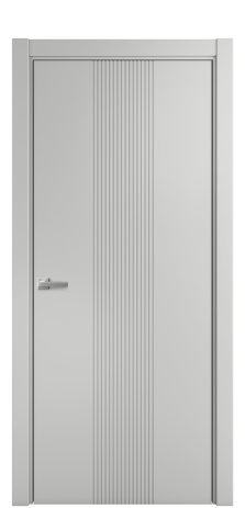 Дверь межкомнатная Mezzo 11 Цвет Телегрей Покрытие Эмаль  Наличник L 75 Цена 42475