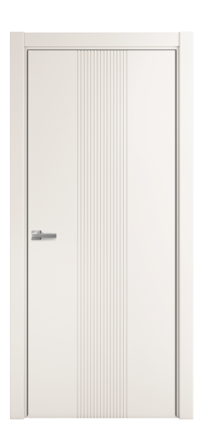 Дверь межкомнатная Меццо 11 Цвет Молочный Покрытие Эмаль  Наличник L 75 Цена 42475