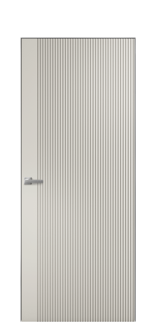 Дверь межкомнатная Mezzo 12 Цвет Дымчатый Покрытие Эмаль  Наличник Скрытый короб хром Цена 59760