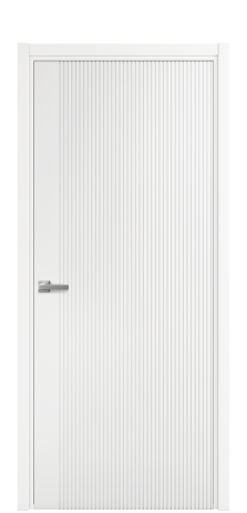 Дверь межкомнатная Mezzo 12 Цвет Белый Покрытие Эмаль  Наличник L 50 Цена 37225