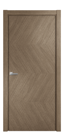 Дверь межкомнатная Юнит 01 Цвет Дуб Кофе Покрытие Шпон масло  Наличник L 75 Цена 60675