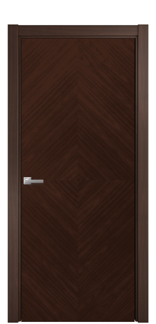 Дверь межкомнатная Unit 02 Цвет Каштановый Орех Покрытие Шпон натуральный  Наличник L 75 Цена 63350