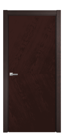 Дверь межкомнатная Unit 03 Цвет Мореный Дуб Покрытие Шпон натуральный  Наличник L 75 Цена 54050