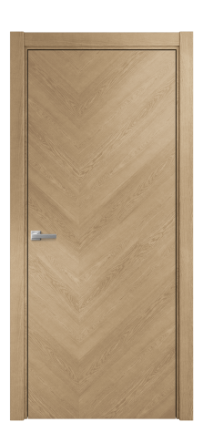 Дверь межкомнатная Unit 05 Цвет Дуб Светлый Покрытие Шпон натуральный  Наличник L 75 Цена 54050