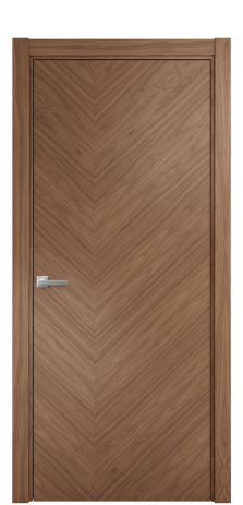 Дверь межкомнатная Unit 05 Цвет Американский Орех Покрытие Шпон натуральный  Наличник L 75 Цена 59400
