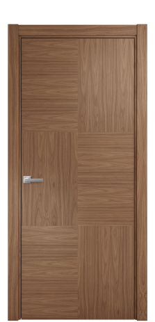 Дверь межкомнатная Юнит 06 Цвет Американский Орех Покрытие Шпон натуральный  Наличник L 75 Цена 62600