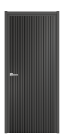 Дверь межкомнатная Spline Цвет Антрацит Покрытие Эмаль  Наличник L 50 Цена 60618