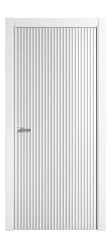 Дверь межкомнатная Сплайн Цвет Белый Покрытие Эмаль  Наличник L 75 Цена 58475