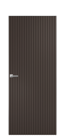 Дверь межкомнатная Spline Цвет Коричневый Покрытие Эмаль  Наличник Скрытый короб хром Цена 76880