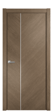 Дверь межкомнатная Unit Slot 10-111 Цвет Дуб Мускат Покрытие Шпон натуральный  Наличник L 75 Цена 59350