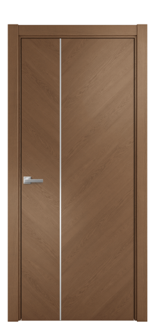 Дверь межкомнатная Unit Slot 10-111 Цвет Дуб Темный Покрытие Шпон натуральный  Наличник L 75 Цена 59350