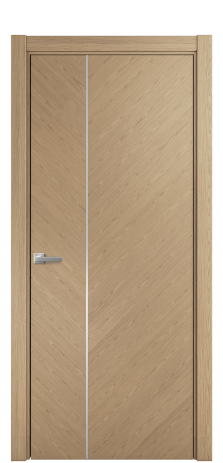 Дверь межкомнатная Unit Slot 10-111 Цвет DUNA 1050C Покрытие Шпон Fine Line  Наличник L 75 Цена 42391