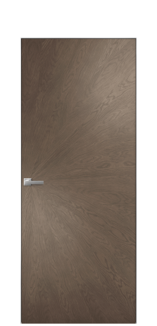 Дверь межкомнатная Юнит 07 Цвет Дуб Марракеш Покрытие Шпон натуральный  Наличник Скрытый короб хром Цена 59850