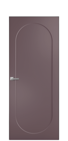 Дверь межкомнатная Ансе 1 Цвет Лиловый Покрытие Эмаль  Наличник Скрытый короб хром Цена 45893