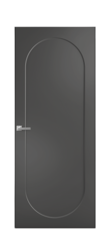 Дверь межкомнатная Ансе 1 Цвет Антрацит Покрытие Эмаль  Наличник Скрытый короб хром Цена 45893